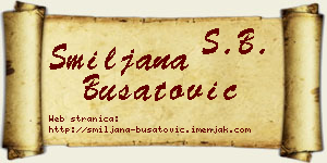 Smiljana Bušatović vizit kartica